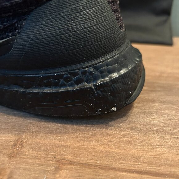 adidas Mens Black Lace Up Sneakers Size 9 - Picture 7 of 10